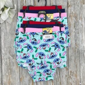 Disney Stitch Women's Christmas Boyshort Panties Underwear 2, 3-Packs Size XL